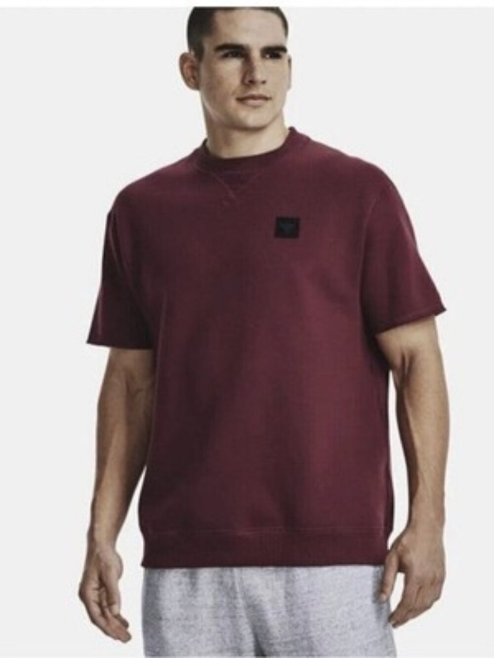 Under Armour Mens Medium Project Rock Originators Cutoff Loose Fit Sweatshirt